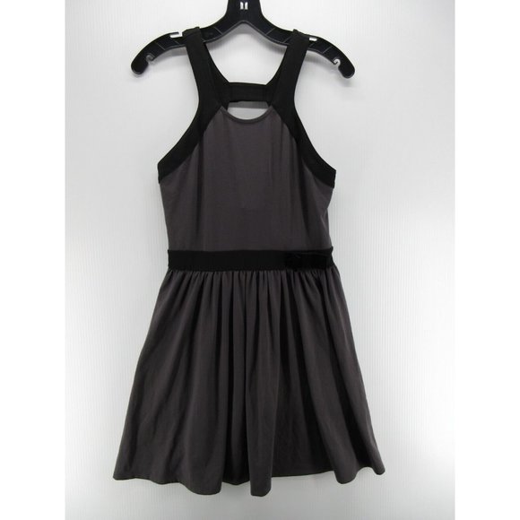 Victorias Secret Dress Small Fit Flare Velvet Trim Cut Out Pleated - Picture 1 of 9